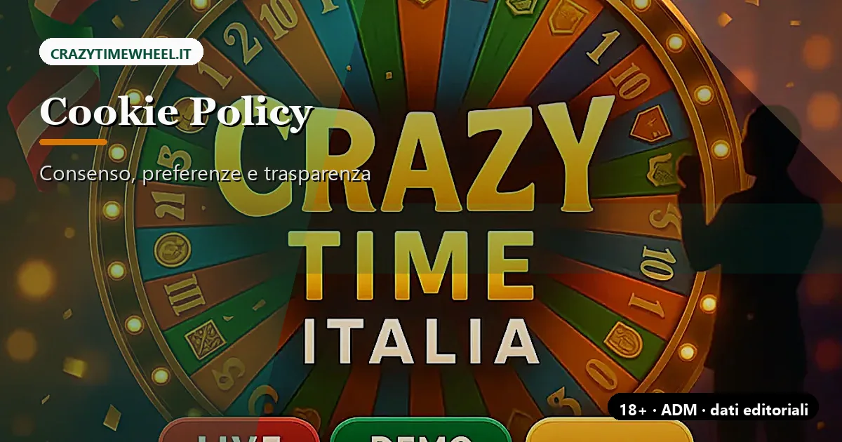 Dashboard dati CrazyTimeWheel.it con statistiche aggregate, controlli tecnici e preferenze privacy