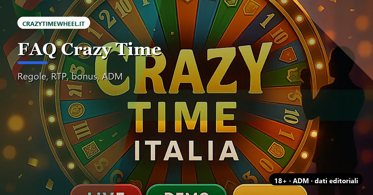 Ruota Crazy Time Evolution con segmenti numerici e bonus game