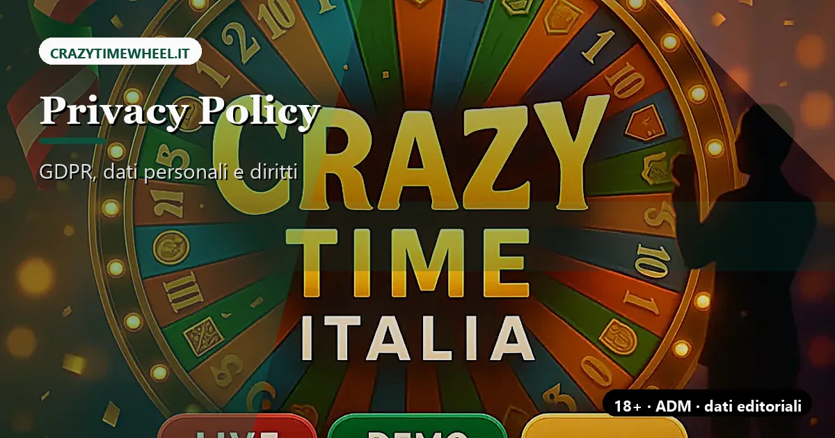 Dashboard dati CrazyTimeWheel.it usata per controlli editoriali, log tecnici e statistiche aggregate