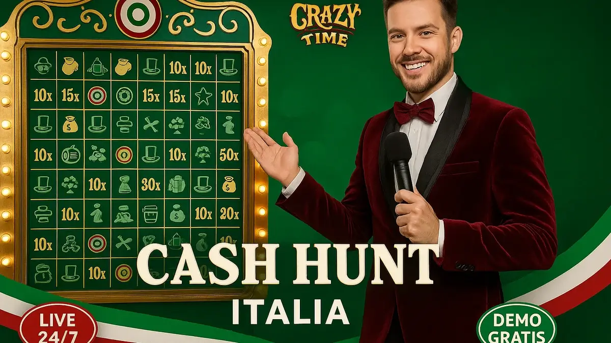 Cash Hunt — griglia 108 moltiplicatori e cannone